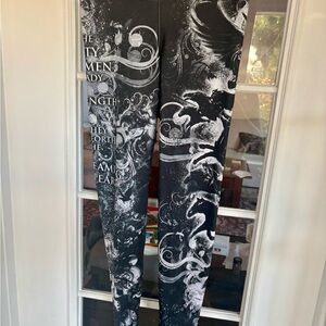 Ranger Up Brand: Black and White Graphic Leggings